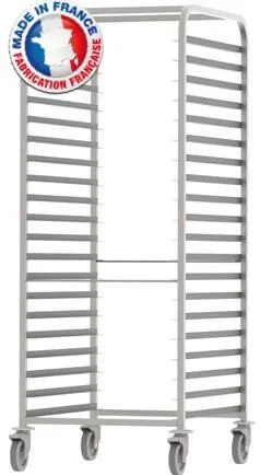 Echelle Pâtissière 600 x 800 avec Barre d'Arrêt - 20 Niveaux