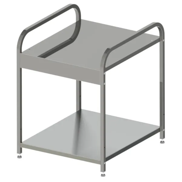Table avec Étagère pour Réchaud à Gaz 4 Feux