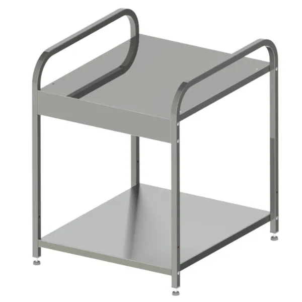 Table avec Étagère pour Réchaud à Gaz 3 Feux