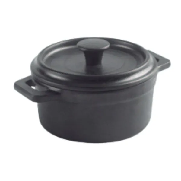 Mini-Cocotte en Mélamine avec Couvercle - Ø 14 cm - 640 ml