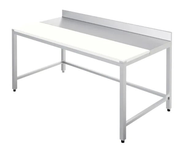 Table de Découpe avec Dosseret et Cadre de Renfort - L 1000 x P 700 mm