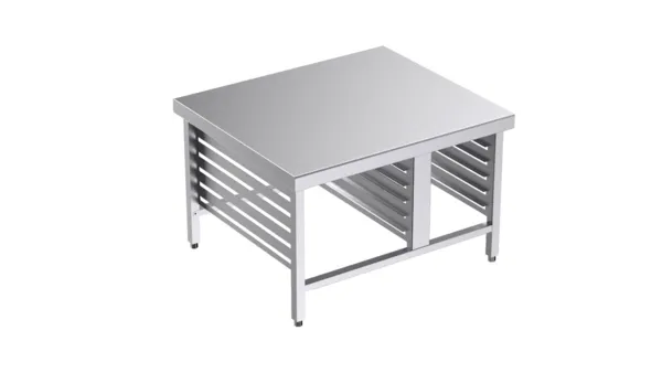 Table De Support Pour Four Avec 6 Glissières GN 1/1 Et  6 GN 2/1 - 1100X950X700