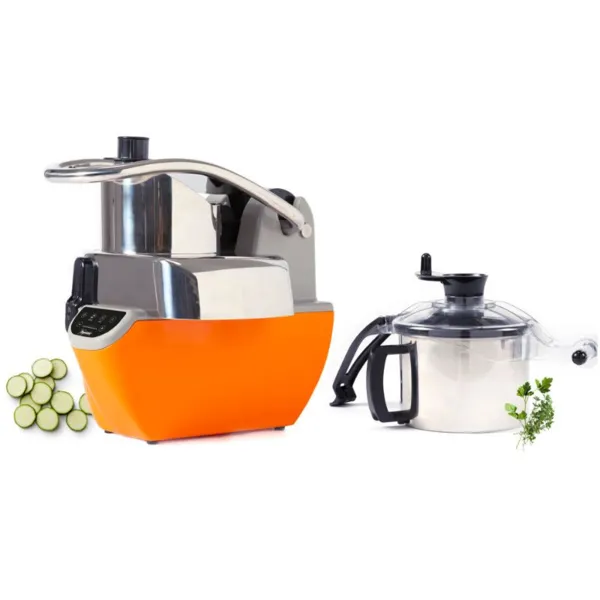 Combiné Cutter et Coupe-Légumes à Vitesse Variable et Ecran à Affichage Digital