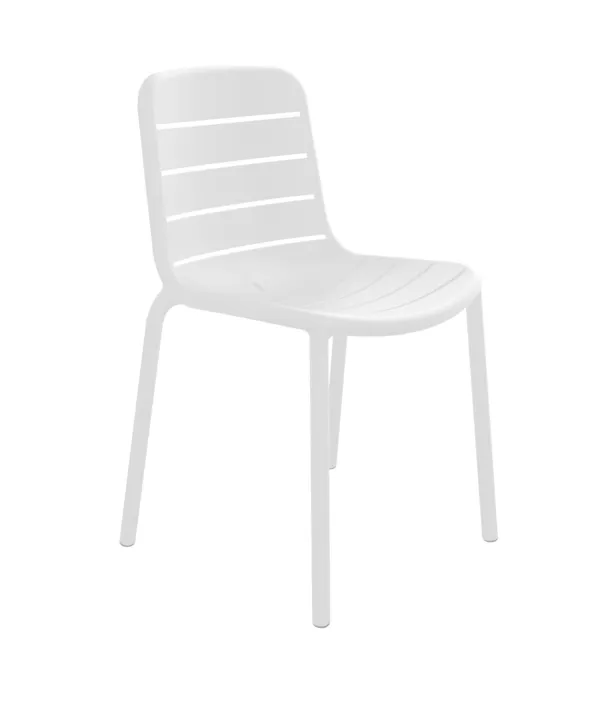 Chaise Gina - Blanc - Lot de 2