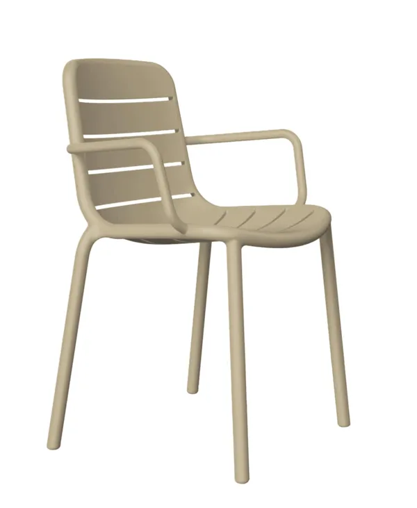 Fauteuil Gina - Sable - Lot de 4