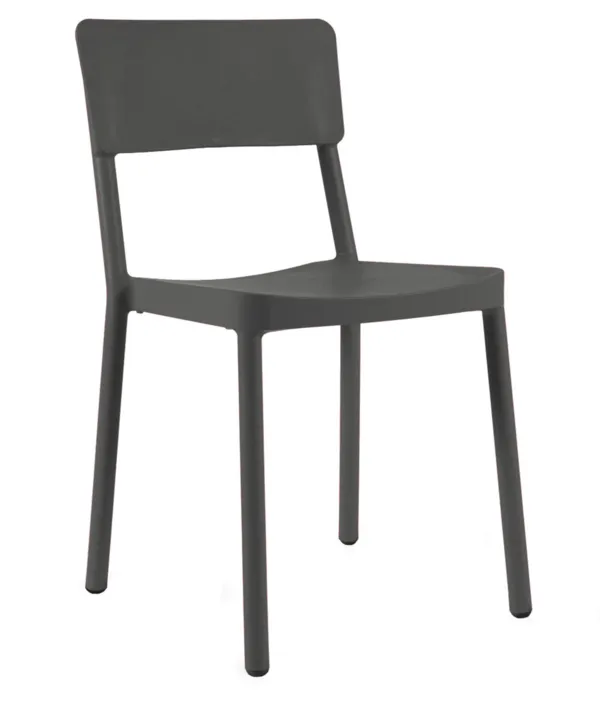 Chaise Lisboa - Gris Foncé - Lot de 4