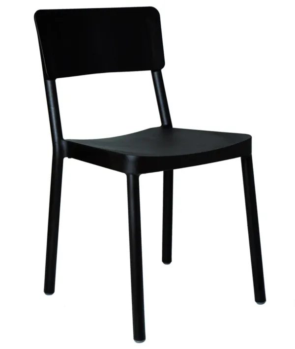 Chaise Lisboa - Noir - Lot de 4