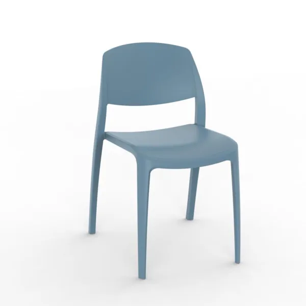 Chaise Smart - Bleu Retro - Lot de 4