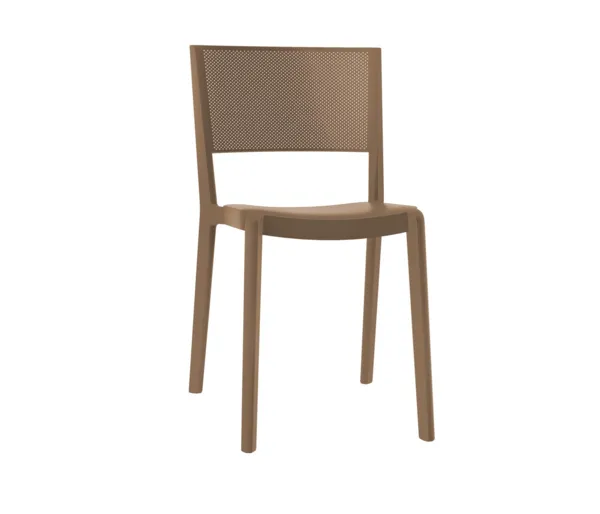 Chaise Spot - Chocolat - Lot de 4