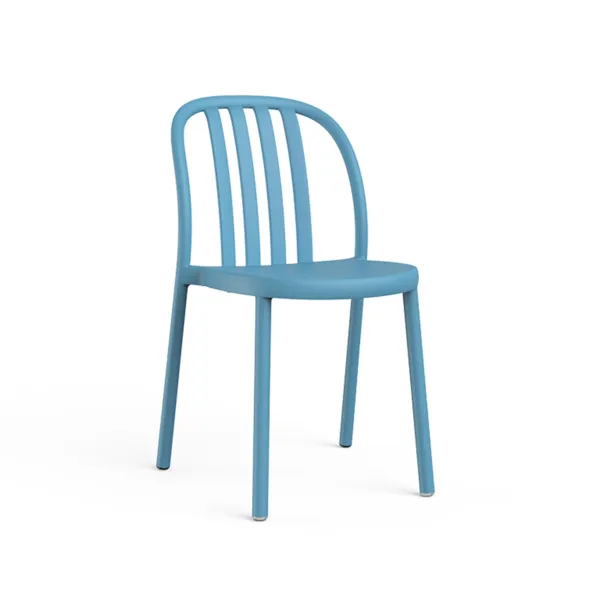 Chaise Sue Lamas - Bleu Retro - Lot de 4