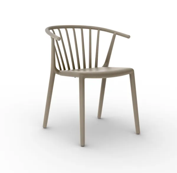 Chaise Woody - Sable - Lot de 4