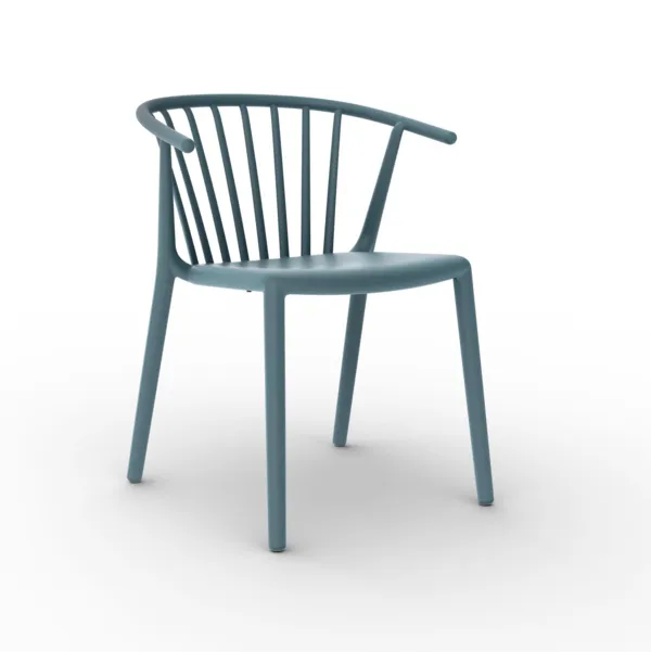 Chaise Woody - Bleu Retro - Lot de 4
