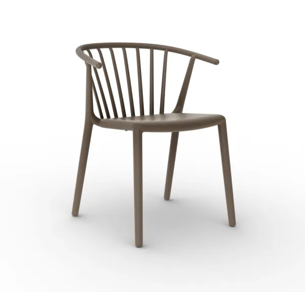 Chaise Woody - Chocolat - Lot de 4