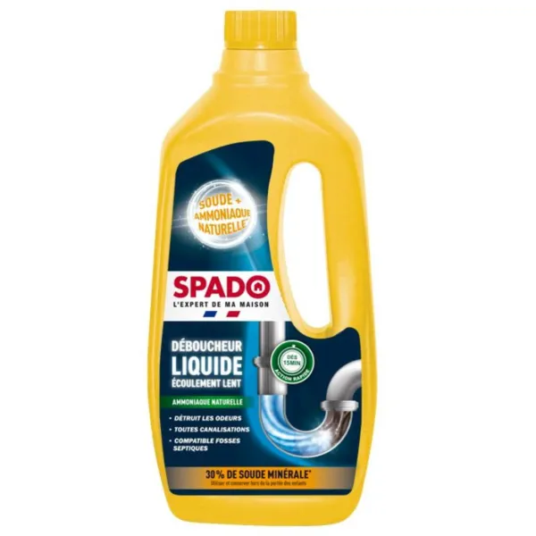 Déboucheur Liquide Spécial Ecoulement Lent - 1 L