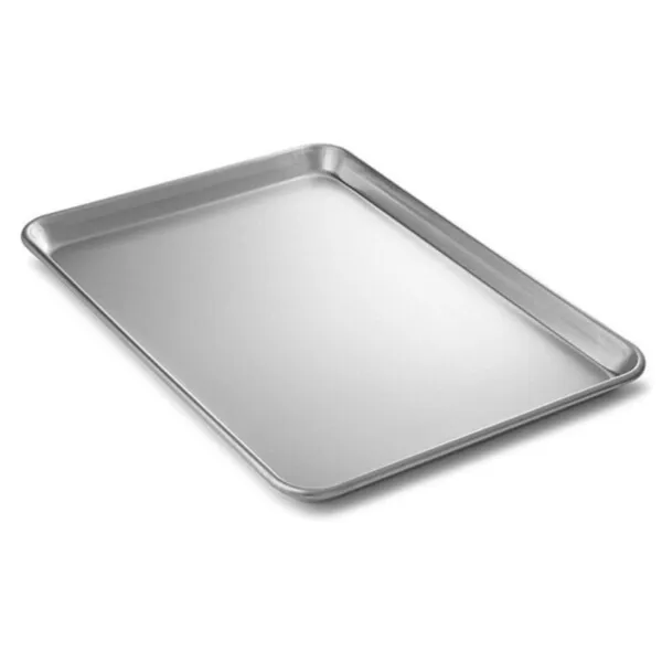 Plaque de Présentation Aluminium 330 x 457 mm Rectangulaire, Bords Relevés, Vitrine Buffet Boulangerie