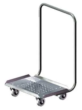 Chariot Porte-Casiers et Plateau 600x400 - Avec guidon
