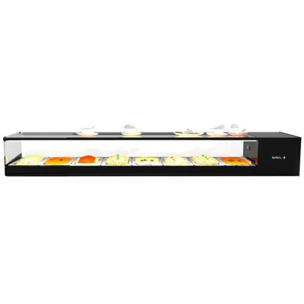 Vitrine Réfrigérée à Poser - LOGIC Tapas - L 1680 mm - GN 1/3