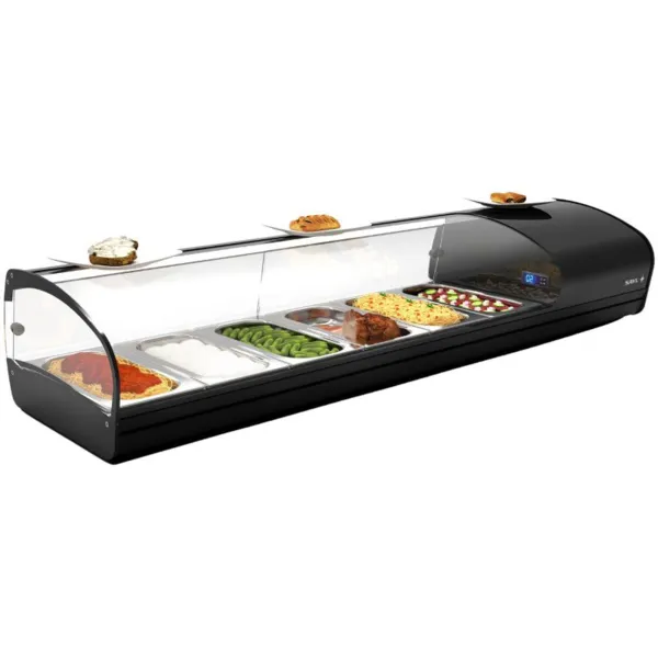 Vitrine Réfrigérée à Poser - SHARK 1P Tapas - L 1438 mm - GN 1/3