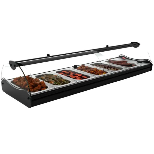 Vitrine Chaude à Poser - LIBRE SERVICE Bain Marie - GN 1/3