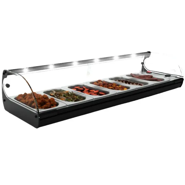 Vitrine Chaude à Poser Self Service - STANDARD Bain Marie avec LED - GN 1/3