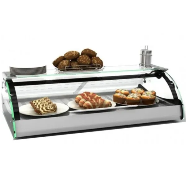 Vitrine Chaude à Poser Libre Service - MAXISELF Sahara - avec etagère - L 690 mm