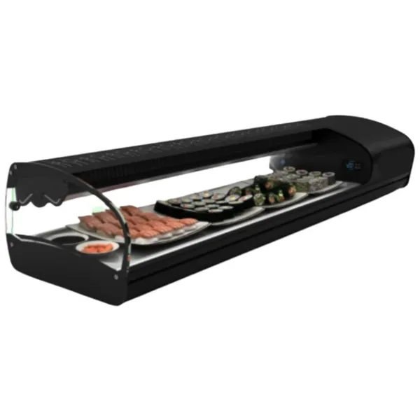 Vitrine à Sushi et Tapas - SHARK 1P Double Froid - L 1788 mm