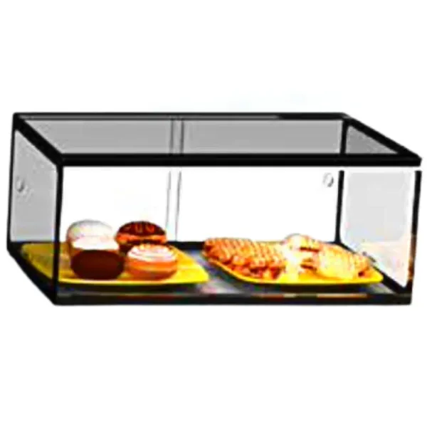 Vitrine Neutre - NEUTRE Présentoirs en Verre Droits 1 Étage sans LED - L 555 mm