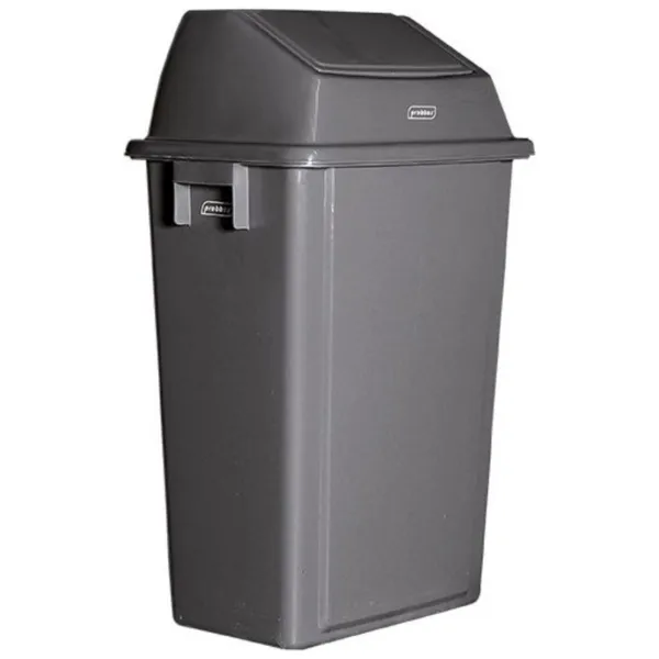 Collecteur de Déchets Mural Gris - 60 L