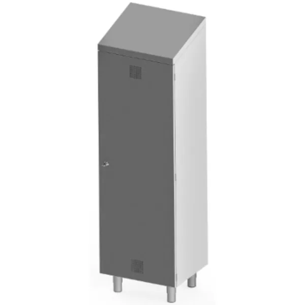 Armoire à Balais en Inox - 1 Porte Battante