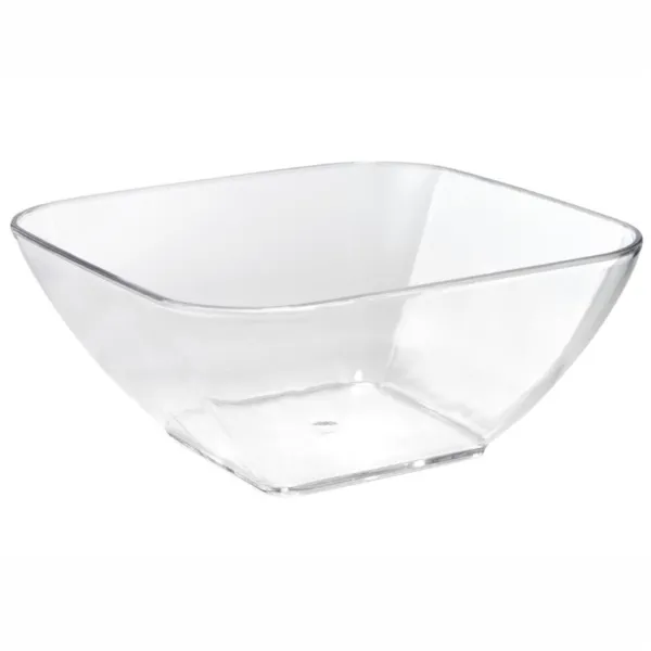 Saladier Carré Acrylique Transparent- 28,5 cm