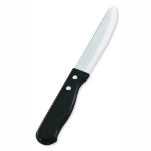 COUTEAU STEAK MANCH NOIR PLAS