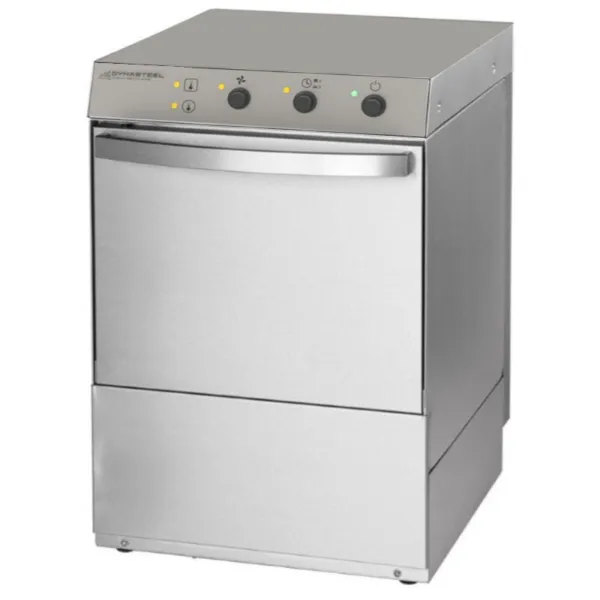Lave-Vaisselle Professionnel Panier 50x50 cm 4900 W, Pompe de Vidange, Doseurs Rinçage et Détergent - Reconditionné