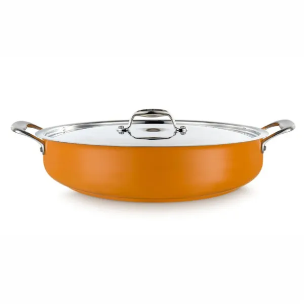 POÊLE À PAELLA AVEC COUVERCLE COOL LINE 280 MM JAUNE
