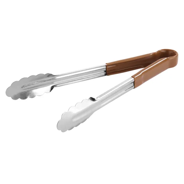 PINCE BUFFET MANCHE MARRON 24CM
