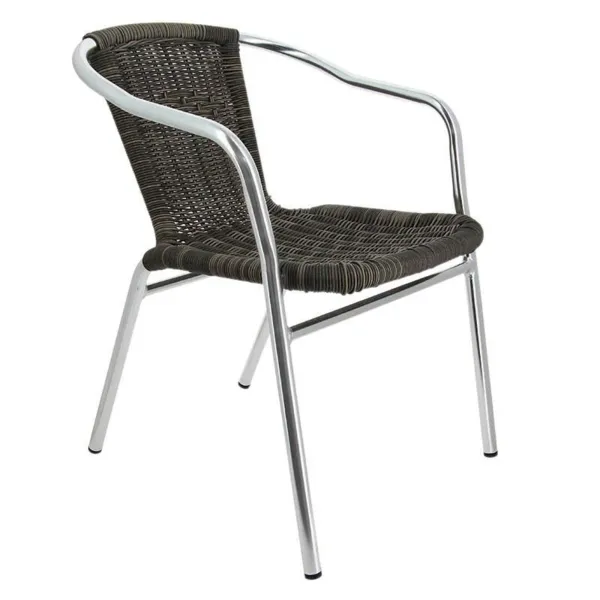 Fauteuil Blain Finition Tressé - Gris - H 720 mm