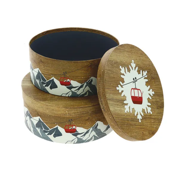 Boîte Ronde Chalet Petit et Moyen Modèle Ø 270 et 250 mm