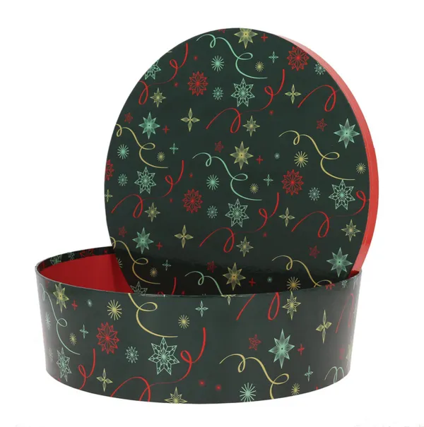 Boîte Ronde Empilable Noël Vert Ø 330 mm