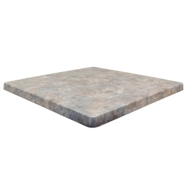 Plateau de Table Carré - Zinc - 700 x 700 mm