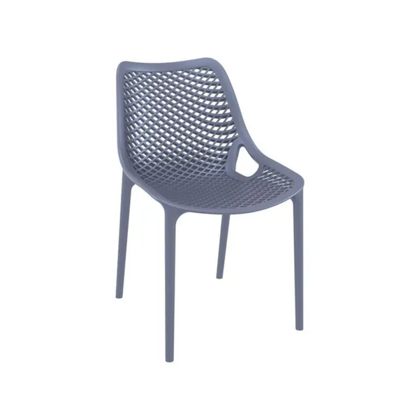 Chaise Air Empilable Gris Foncé - H 820 mm