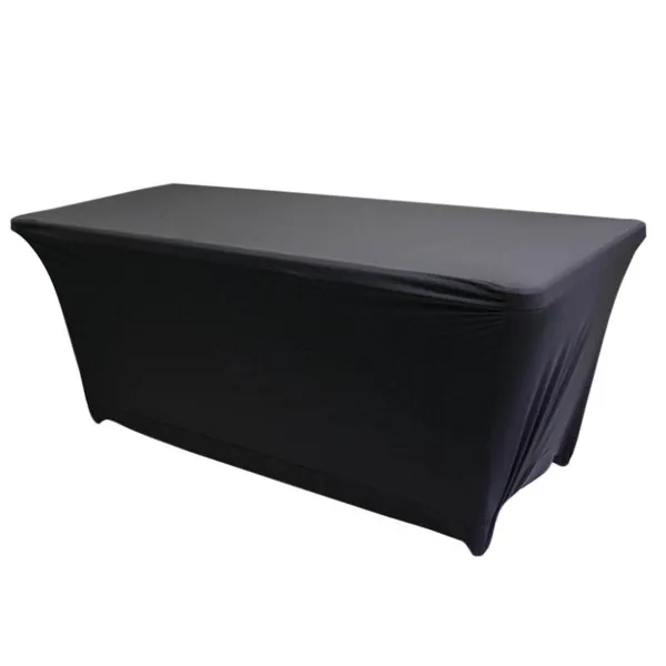 Housse Table Rectangle Nimes Noir - 1520 x 760 mm