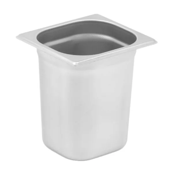 Bac Gastronorme GN 1/6 Inox 3,4 L Profondeur 200 mm, Compatible Lave-Vaisselle, Conservation & Service