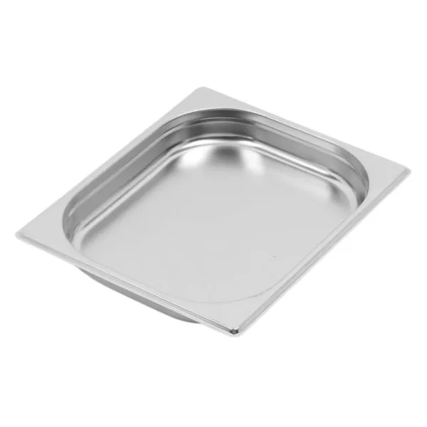 Bac Gastro GN 1/2 Inox AISI 201 - 325 x 265 x 40 mm - 2 L - Épaisseur 0,6 mm - Compatible Lave-vaisselle
