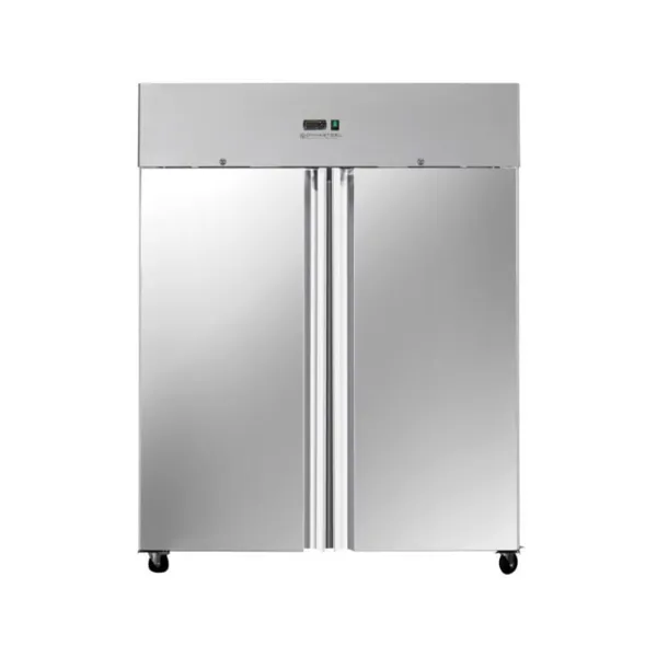 Armoire Réfrigérée Positive 1400 L Inox 2 Portes GN 2/1, Froid Ventilé -2/+8°C, Gaz R290, 508 W - Reconditionnée