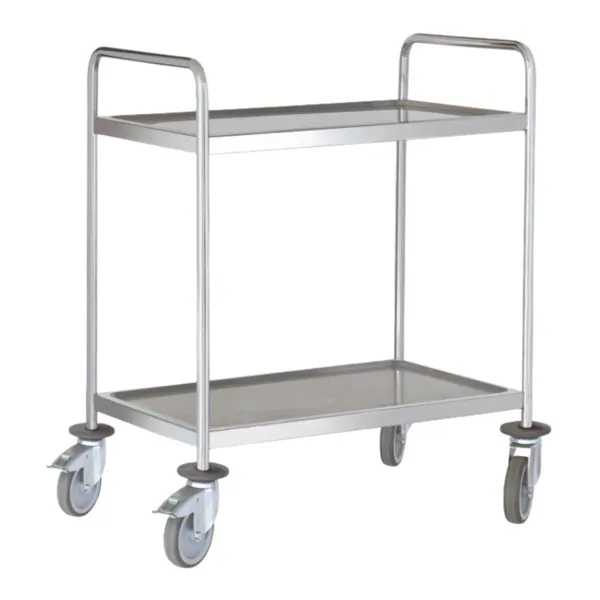 CHARIOT DE SERVICE 2 NIVEAUX 900X500 MM